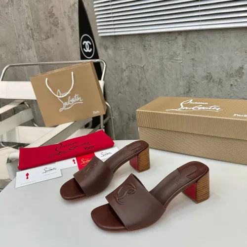 Christian Louboutin CL Slippers For Women #1432222 $96.00 USD, Wholesale Replica Christian Louboutin CL Slippers