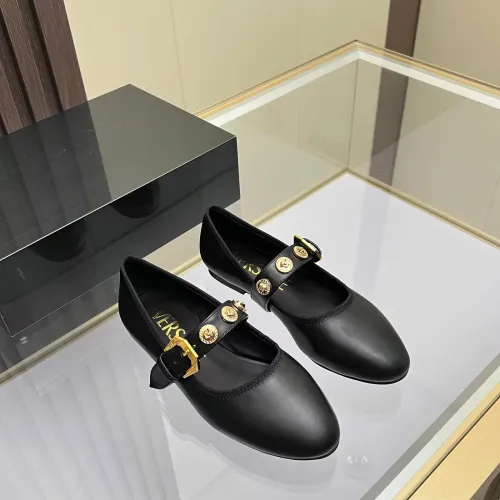 Replica Versace Flat Shoes For Women #1432237 $82.00 USD for Wholesale